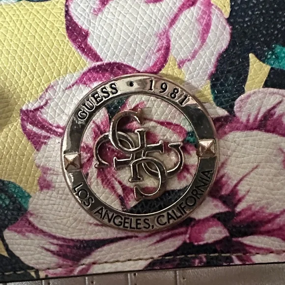 Guess Yellow Floral Wallet - Picture 2 of 3